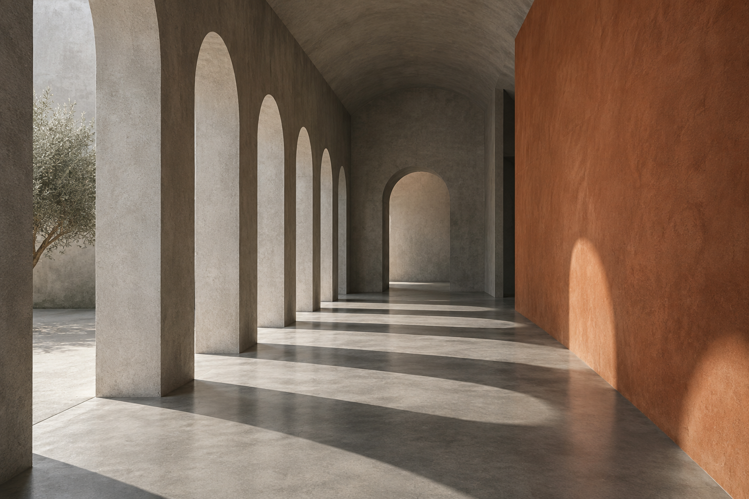 Original architectural corridor